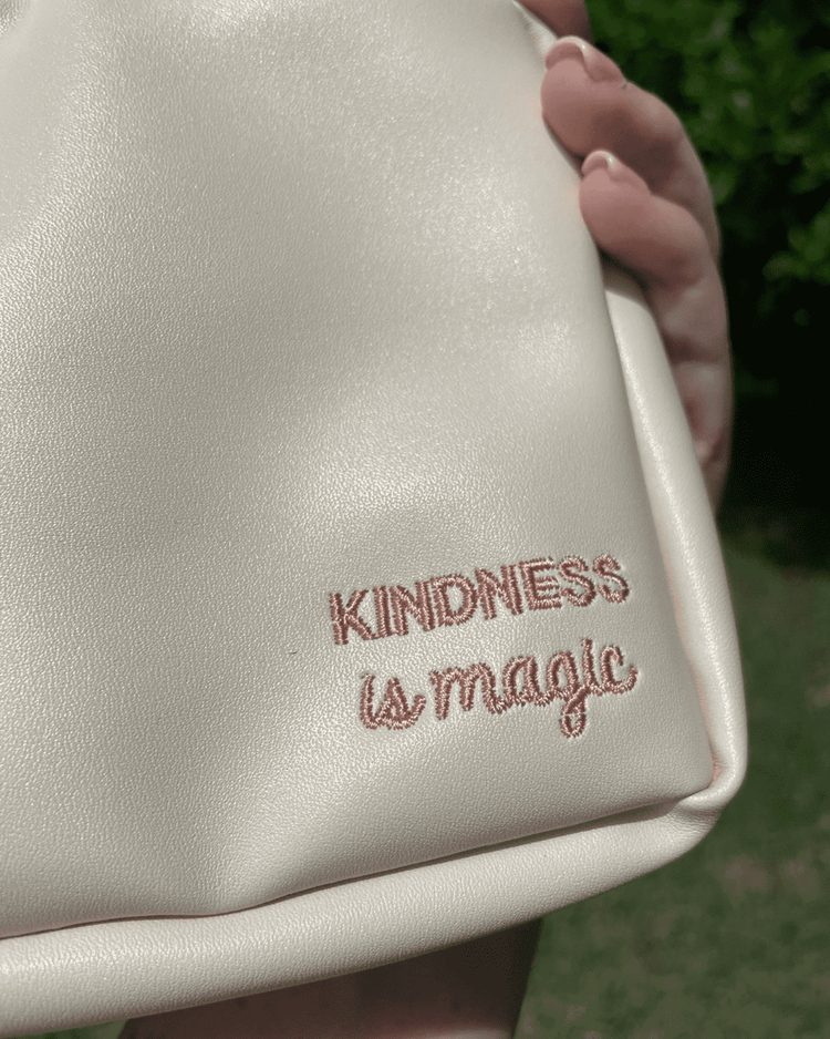 Kindness Is Magic Tan Belt Bag